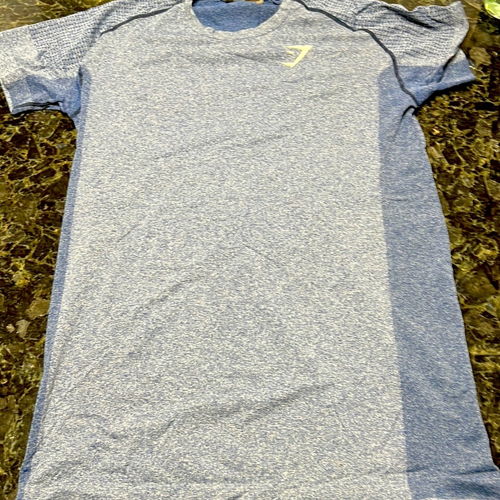 Gymshark seamless blue shirt